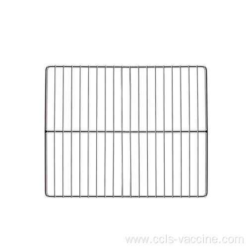 Easily cleaned BBQ grill stainless steel net basket